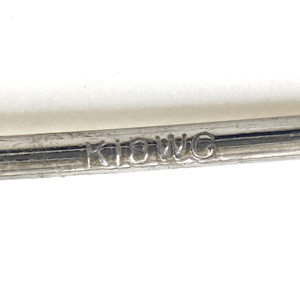 ダイヤモンド デザインピアス WG ホワイトゴールド ピアス K18 WG ダイヤモンド レディース 【中古】nbjwl
