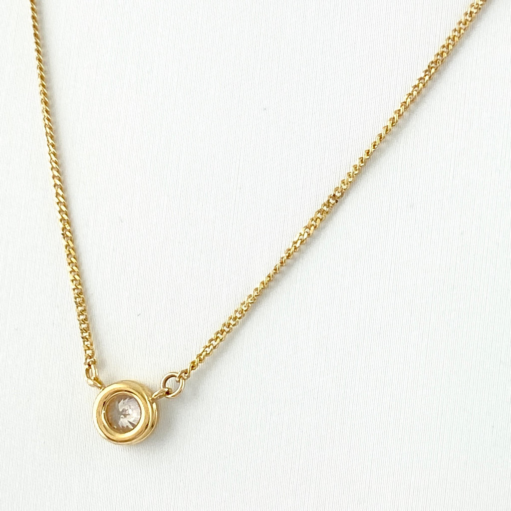 K18 YG ダイヤモンド ネックレス 0.23CT レディース 中古 在庫一掃 nbjwl