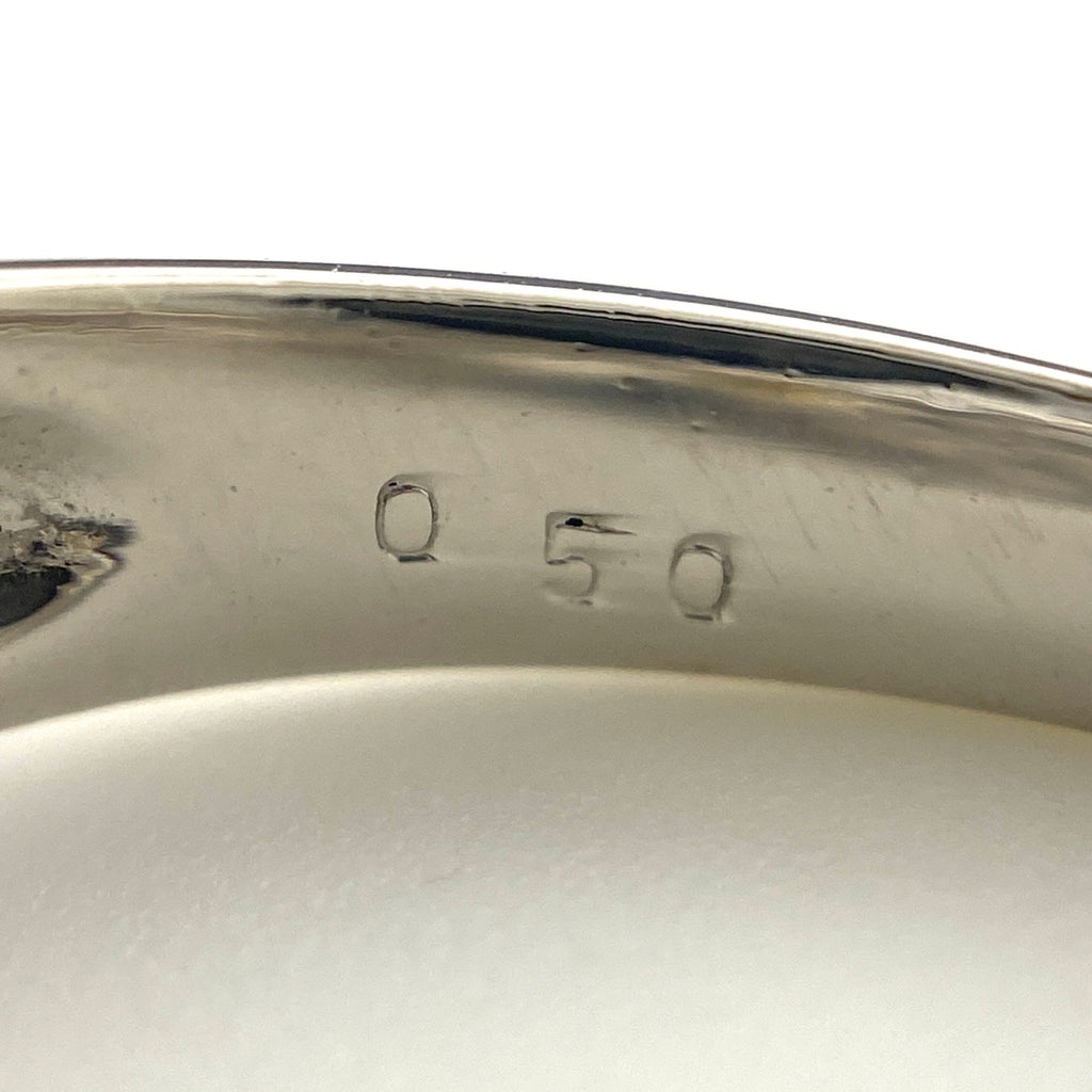 メレダイヤ デザインリング プラチナ YG イエローゴールド 指輪 リング 12号 Pt900 K18 ダイヤモンド レディース 【中古】nbjwl