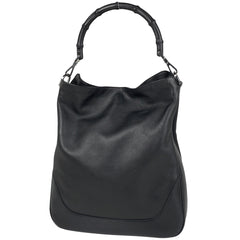 グッチ レザー ハンドバッグ 2WAY ショルダーバッグ バンブー ハンドバッグ レザー ブラック 0014058 レディース 【中古】brbag