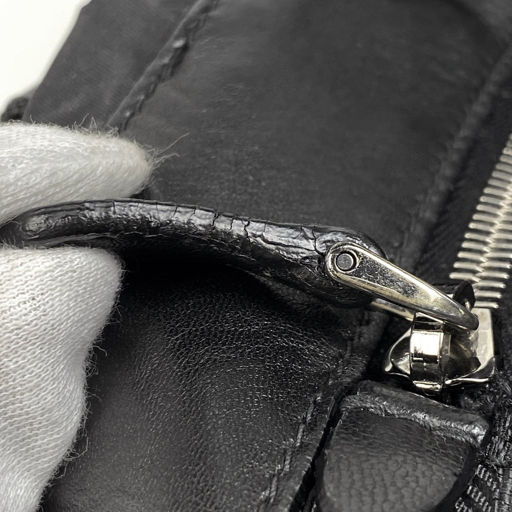 プラダ ロゴ トートバッグ ハンドバッグ ギャザー トートバッグ ナイロン ネロ(ブラック) レディース 【中古】brbag