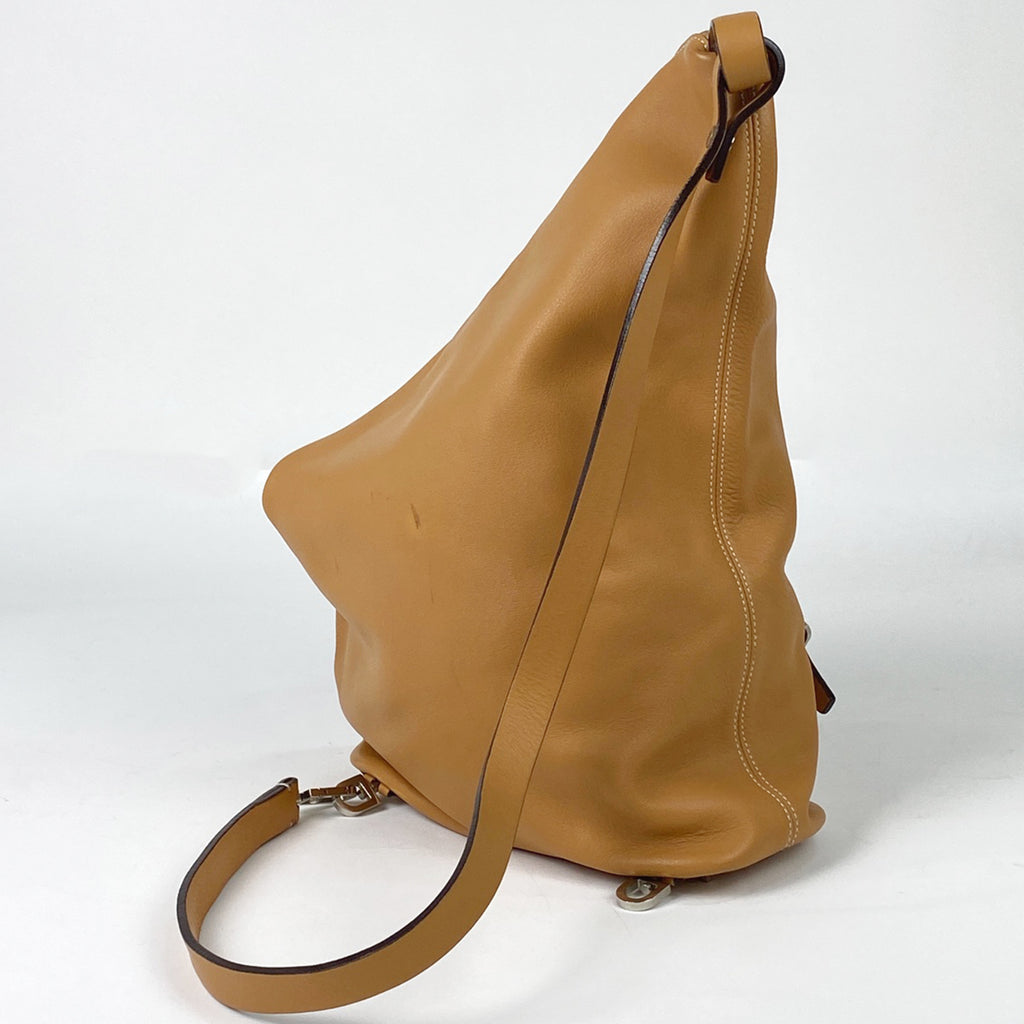 ロエベ ロゴ ショルダーバッグ ボディバッグ ショルダーバッグ レザー ブラウン レディース 【中古】brbag