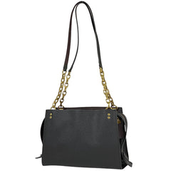 コーチ ロゴ チェーン ショルダーバッグ トートバッグ ショルダーバッグ レザー ブラック 26829 レディース 【中古】 brbag