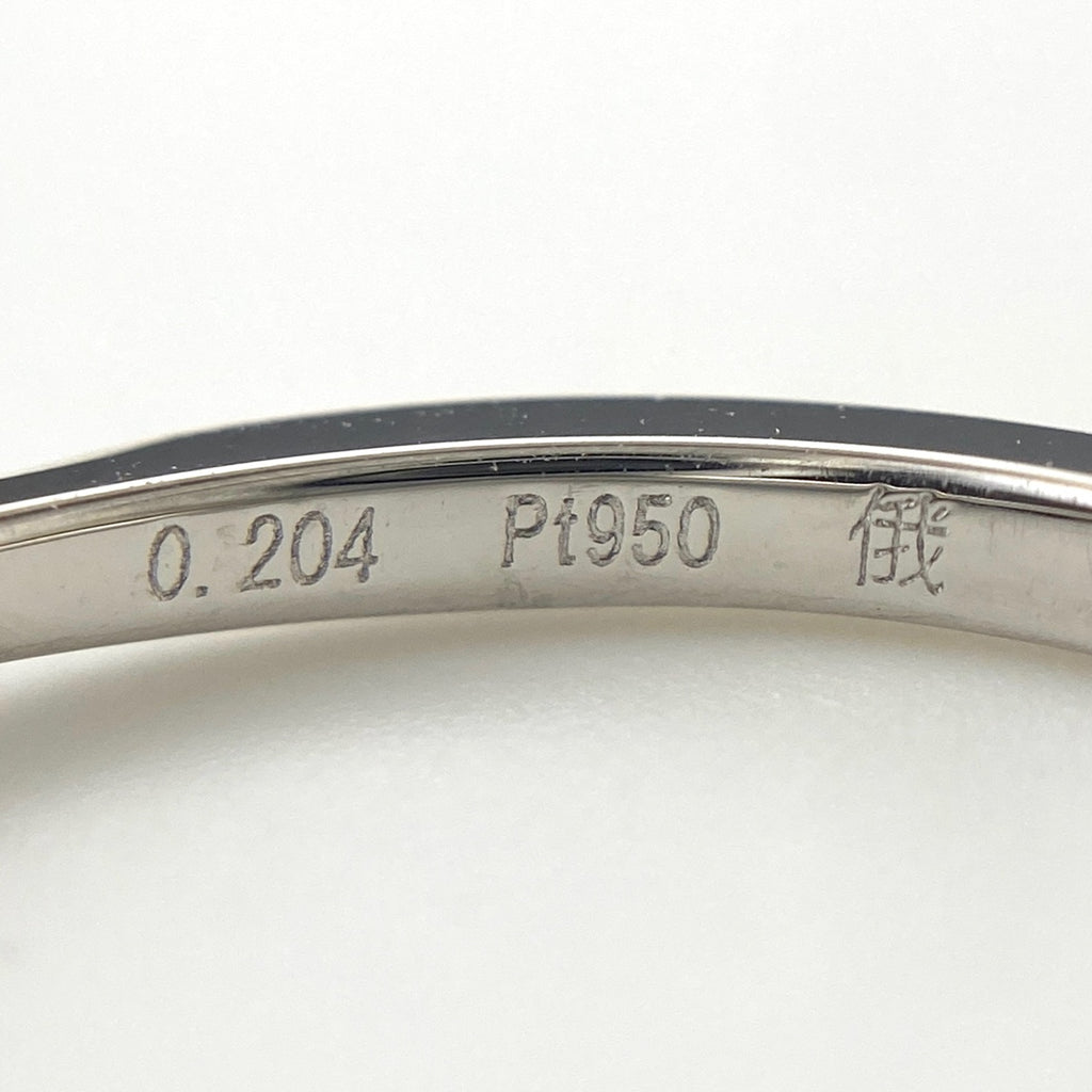 NIWAKA リング プラチナ 指輪 リング 9号 Pt950 ダイヤモンド レディース 【中古】brjwl