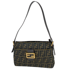 フェンディ ズッカ柄 ショルダーバッグ ハンドバッグ ワンショルダー ショルダーバッグ キャンバス ブラウン レディース 【中古】brbag