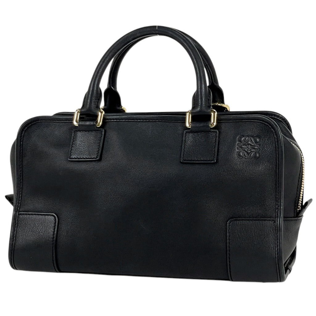 ロエベ アマソナ 28 2WAY ショルダーバッグ ハンドバッグ レザー ブラック レディース 【中古】brbag