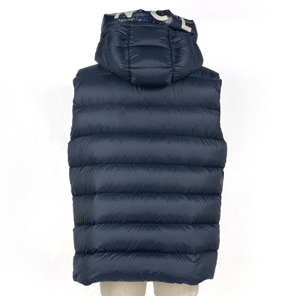 モンクレール モントルイユ ダウンベスト MONTREUIL GILET ジレ フード付き アウター ダウンベスト ネイビー メンズ 【中古】brapp