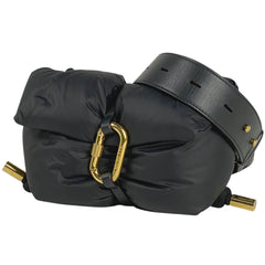 モンクレール スノー ショルダーバッグ SNOW ロゴ ダウン ショルダーバッグ ナイロン ブラック 68950 レディース 【中古】brbag