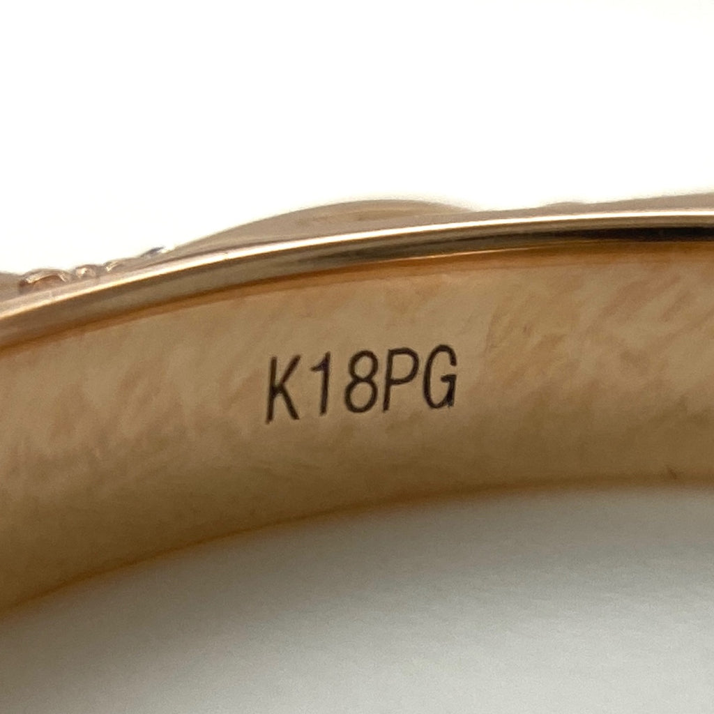 リメイク メレダイヤ デザインリング PG ピンクゴールド 指輪 リング 12号 K18 PG ダイヤモンド レディースnbjwl