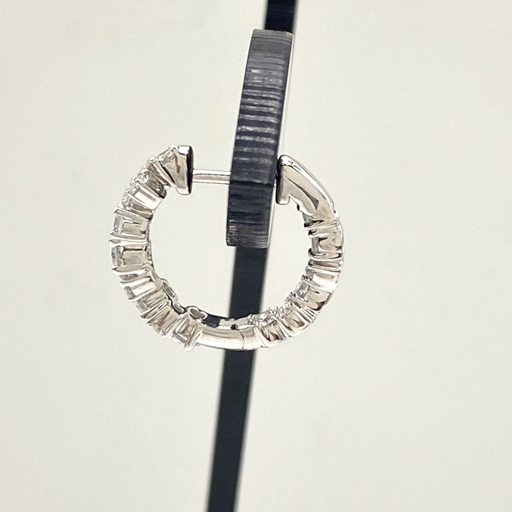 リメイク メレダイヤ デザインピアス WG ホワイトゴールド ピアス K18 ダイヤモンド レディースnbjwl