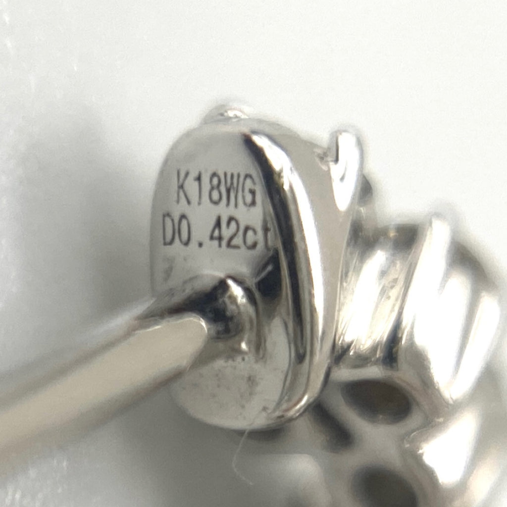 リメイク メレダイヤ デザインピアス WG ホワイトゴールド ピアス K18 ダイヤモンド レディースnbjwl