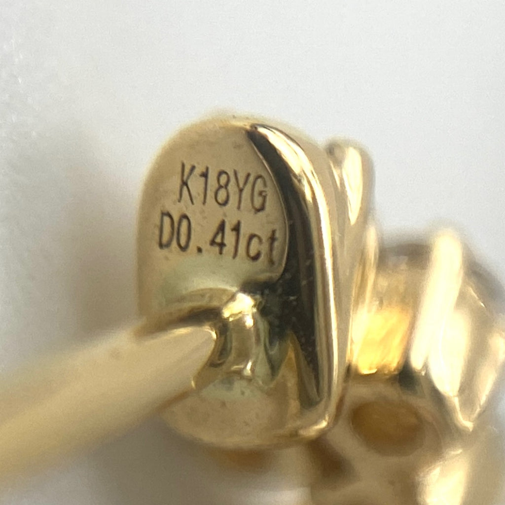 リメイク メレダイヤ デザインピアス YG イエローゴールド ピアス K18 ダイヤモンド レディースnbjwl