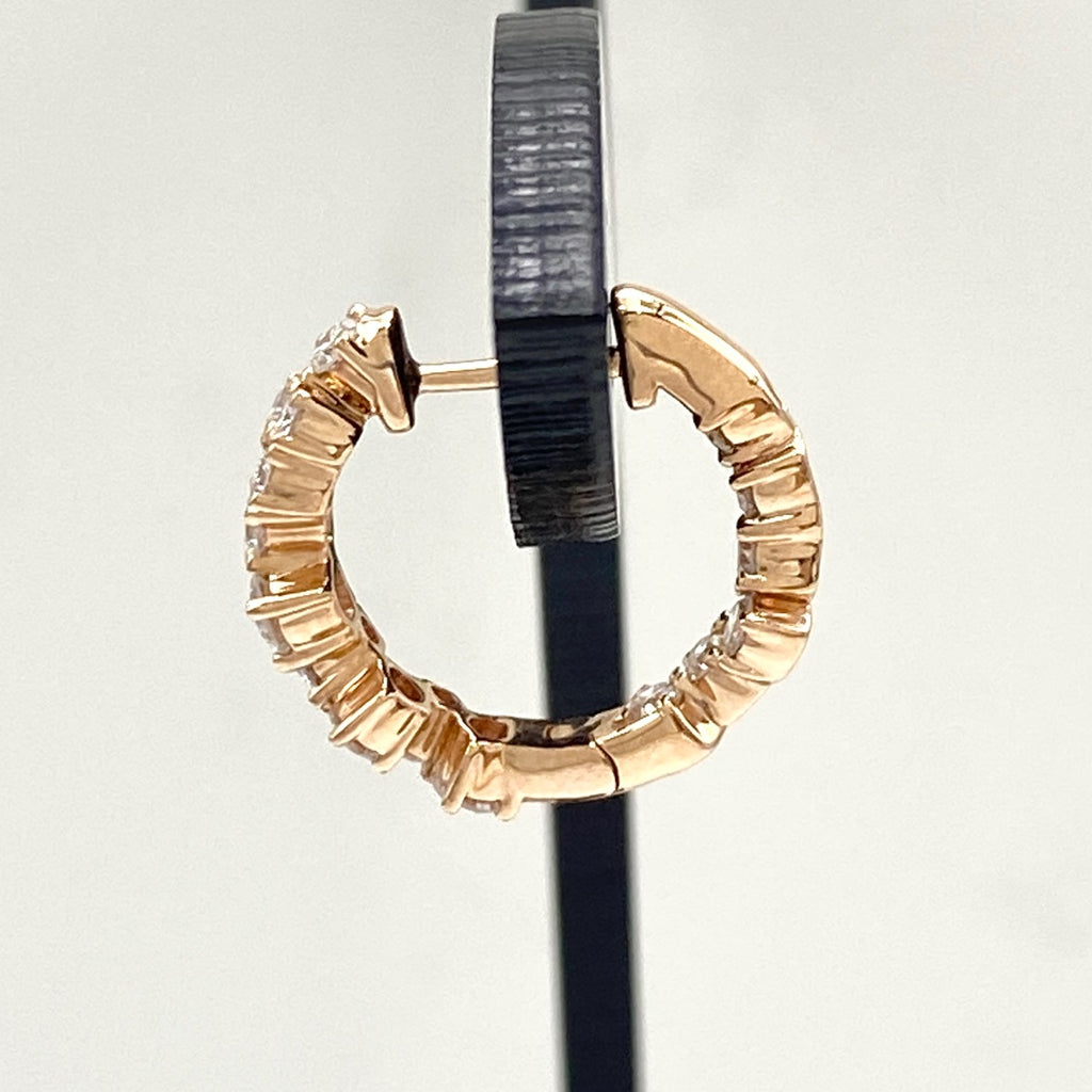 リメイク メレダイヤ デザインピアス PG ピンクゴールド ピアス K18 PG ダイヤモンド レディースnbjwl