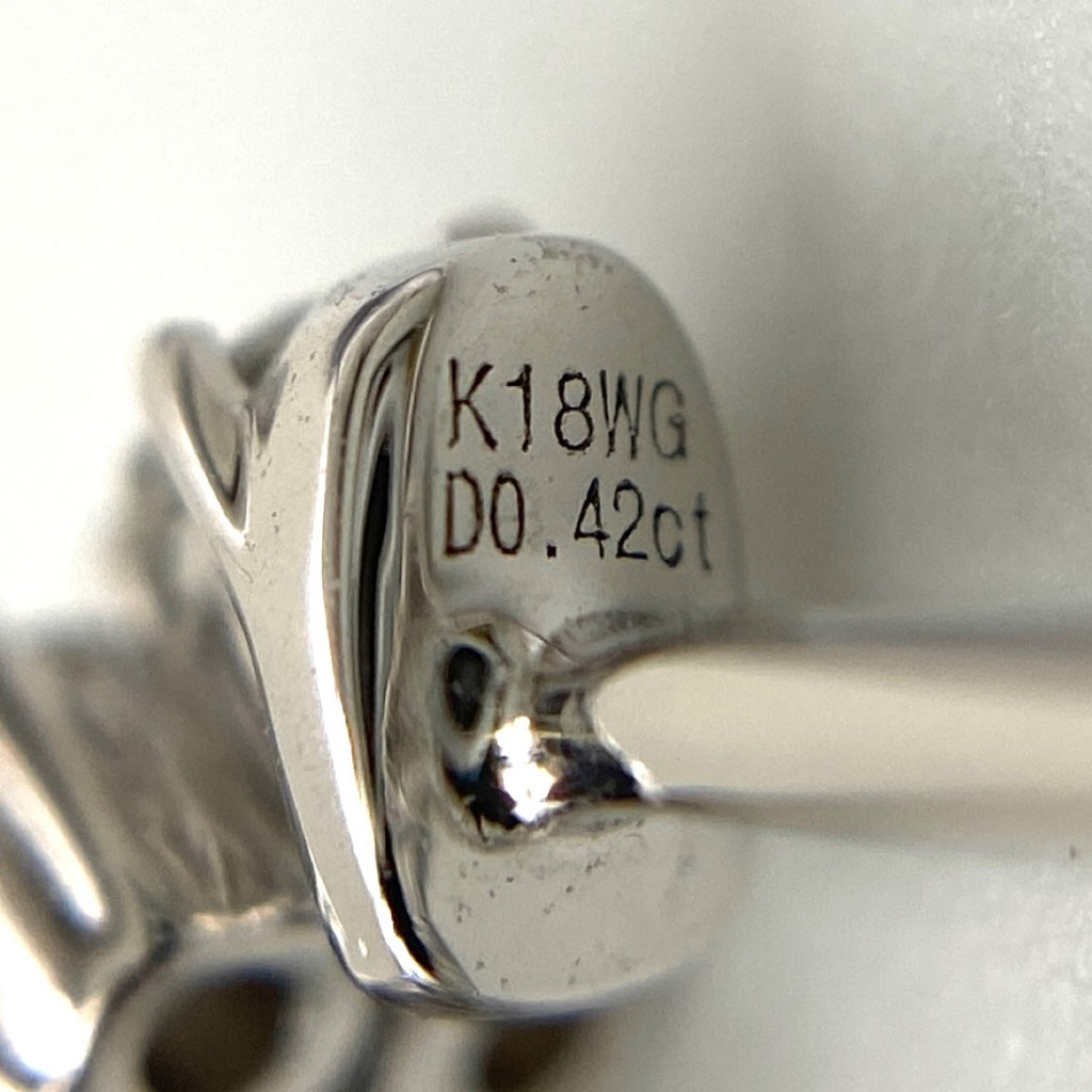 リメイク メレダイヤ デザインピアス WG ホワイトゴールド ピアス K18 WG ダイヤモンド レディースnbjwl