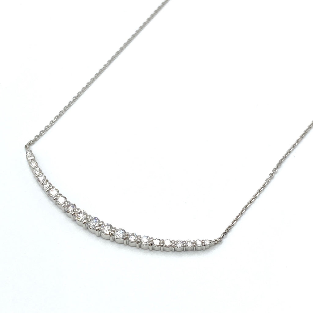 セレクトジュエリー メレダイヤ デザインネックレス プラチナ ペンダント ネックレス Pt900 Pt850 ダイヤモンド レディース 
 ラッピング可