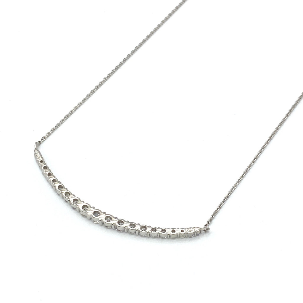 セレクトジュエリー メレダイヤ デザインネックレス プラチナ ペンダント ネックレス Pt900 Pt850 ダイヤモンド レディース 
 ラッピング可
