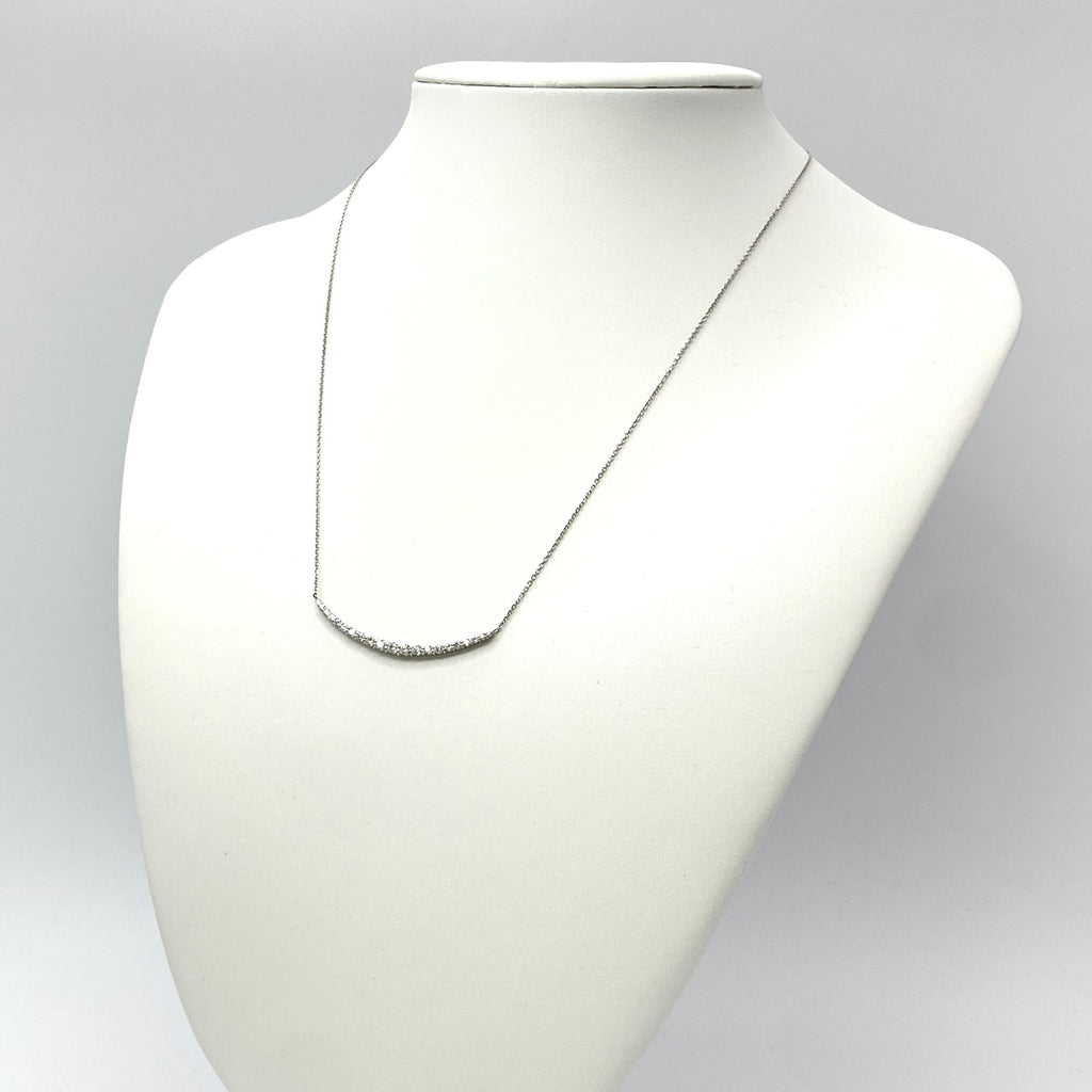 セレクトジュエリー メレダイヤ デザインネックレス プラチナ ペンダント ネックレス Pt900 Pt850 ダイヤモンド レディース 
 ラッピング可