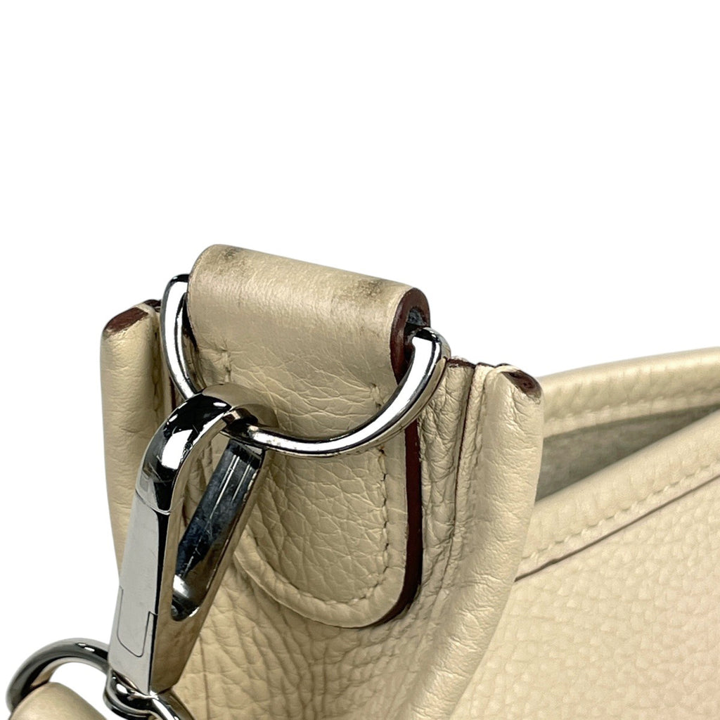 【在庫一掃】 エルメス エヴリン 2 PM パンチング Hロゴ ショルダーバッグ トリヨンクレマンス パーシュマン(アイボリー) □K レディース 【中古】 brbag