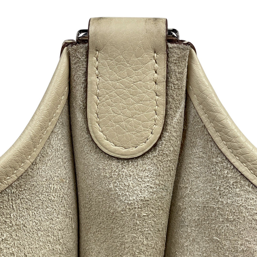 【在庫一掃】 エルメス エヴリン 2 PM パンチング Hロゴ ショルダーバッグ トリヨンクレマンス パーシュマン(アイボリー) □K レディース 【中古】 brbag