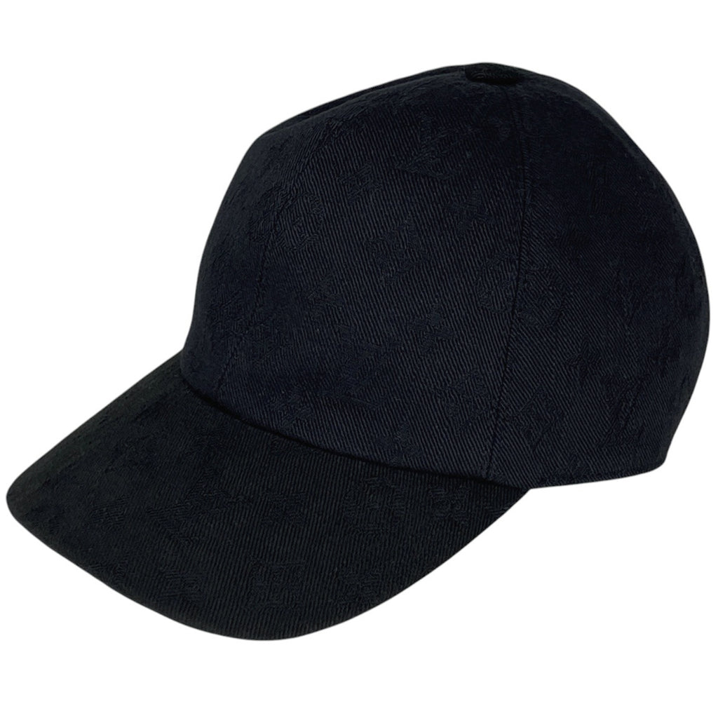 ★極美品★鑑定済み★ルイヴィトン　キャップ　エッセンシャル　モノグラム　ブラック LOUIS VITTON ヴィトン キャップ・モノグラム エッセンシャル