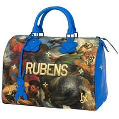 ルイ・ヴィトン スピーディ 30 ルーベンス マスターズコレクション ハンドバッグ レザー ブルー マルチカラー M43305 【中古】brbag