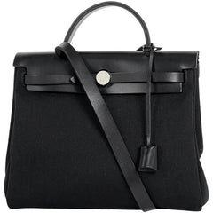 エルメス エールバッグ ジップ PM 2WAY ショルダーバッグ ハンドバッグ トワルアッシュ ブラック B レディース 【中古】brbag