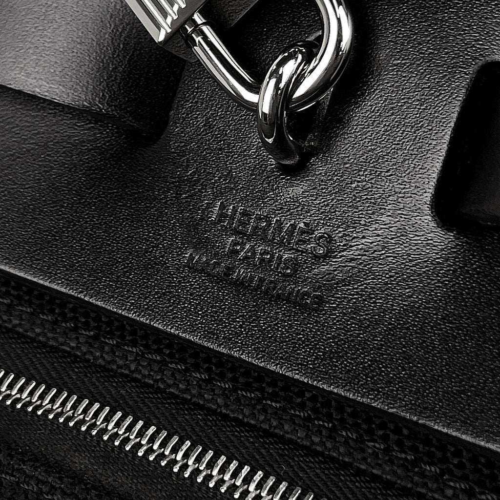 エルメス エールバッグ ジップ PM 2WAY ショルダーバッグ ハンドバッグ トワルアッシュ ブラック B レディース 【中古】brbag