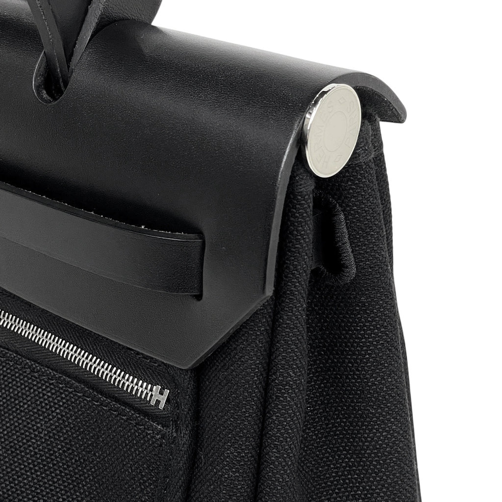 エルメス エールバッグ ジップ PM 2WAY ショルダーバッグ ハンドバッグ トワルアッシュ ブラック B レディース 【中古】brbag