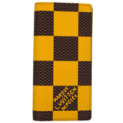 ルイ・ヴィトン ポルトフォイユ ブラザ NM ダミエポップ 長財布 ダミエ ジョーヌマット(イエロー) N40541 メンズ 【中古】brbag