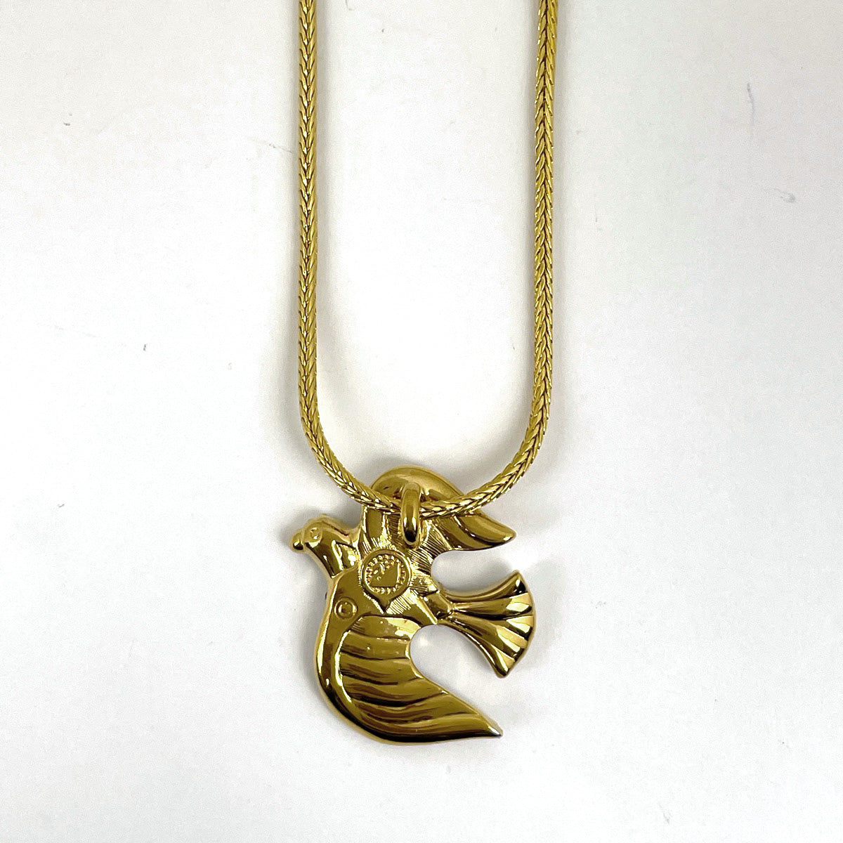 在庫一掃】 スワロフスキー クリスタル バードモチーフ ネックレス