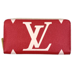 ルイ・ヴィトン ジッピーウォレット ラウンドファスナー 長財布 モノグラムジャイアント ルージュ ピンク M67550 レディース 【中古】brbag