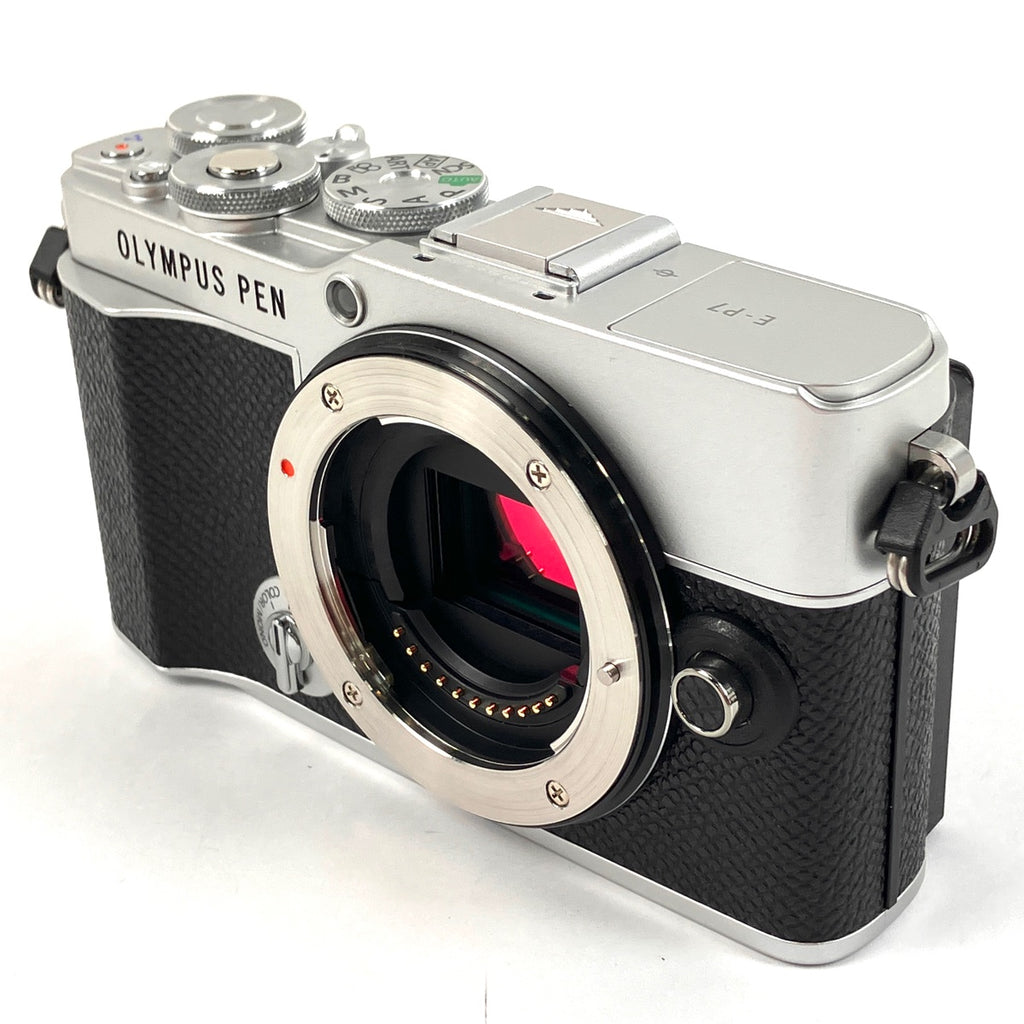 オリンパス OLYMPUS PEN E-P7 14-42mm EZレンズキット シルバー デジタル ミラーレス 一眼カメラ 【中古】