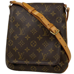 ルイ・ヴィトン ミュゼット サルサ ショート 肩掛け ショルダーバッグ モノグラム ブラウン M51258 レディース 【中古】brbag