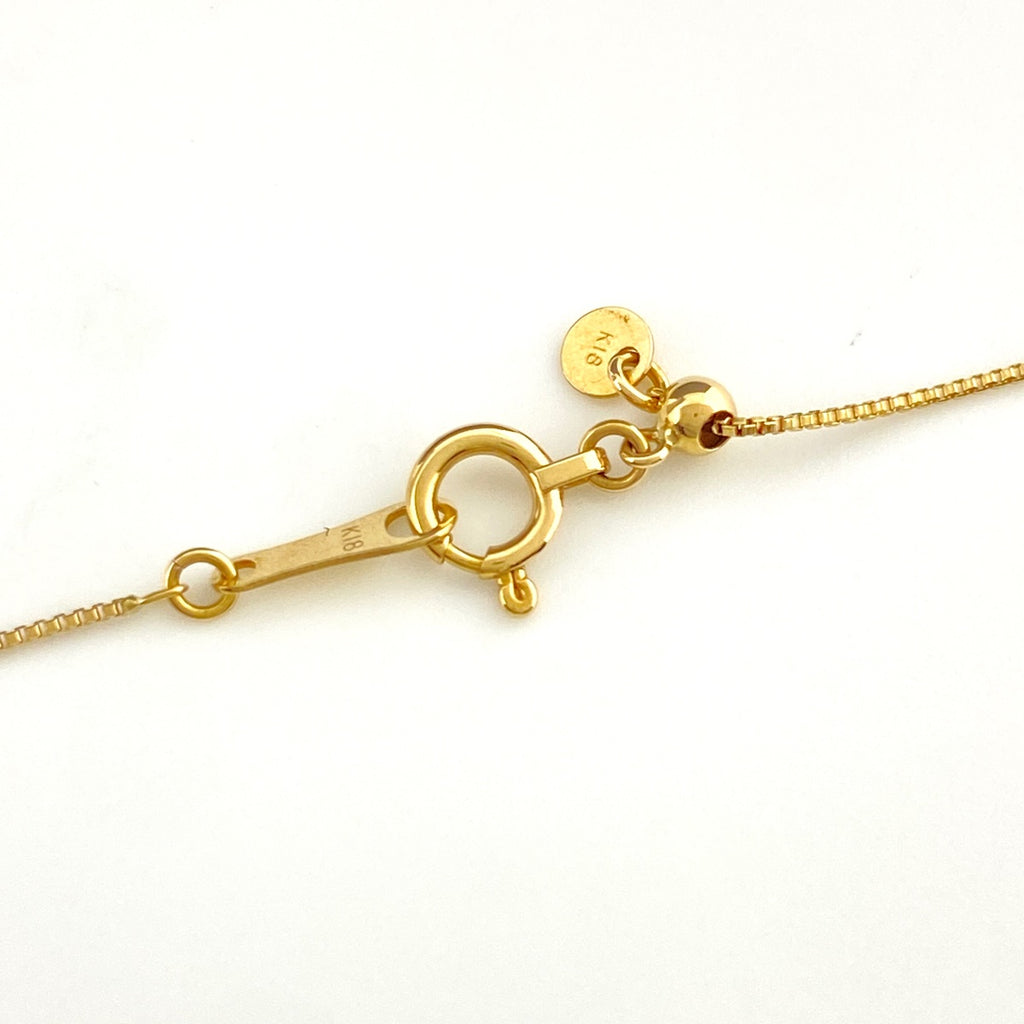 メレダイヤ デザインネックレス YG イエローゴールド ペンダント ネックレス K18 ダイヤモンド レディース 【中古】nbjwl