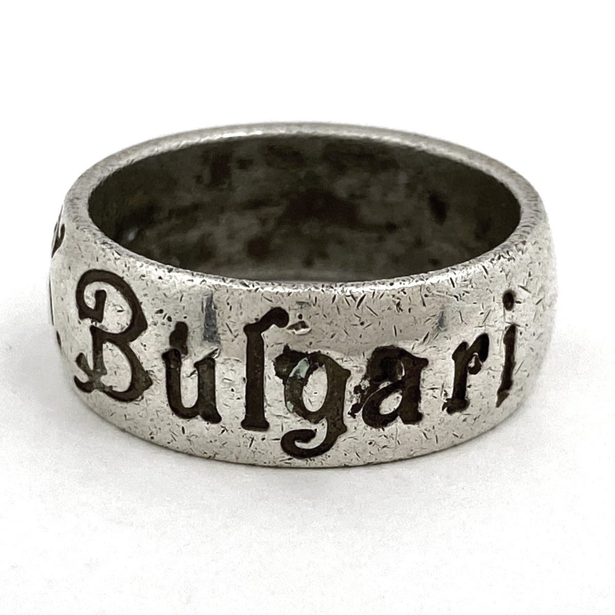 BVLGARI ロゴ入りシルバーリング 楽天市場】BVLGARI ブルガリ スターリングシルバーロゴ刻印指輪