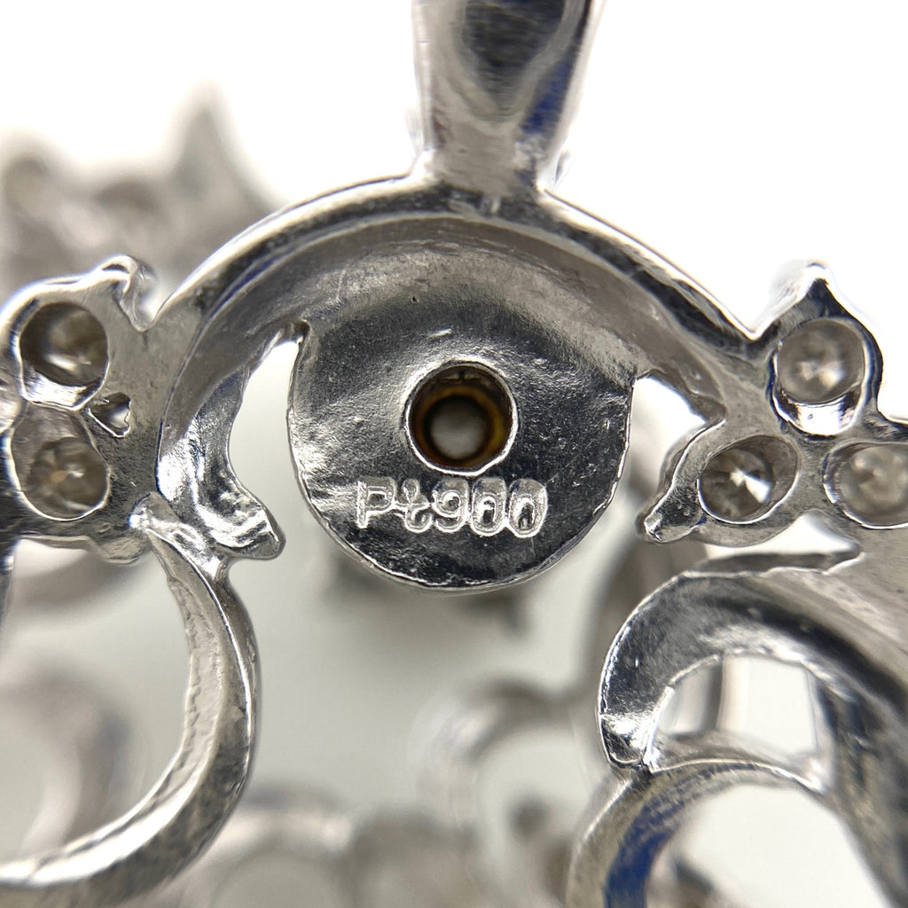 メレダイヤ デザインペンダントトップ プラチナ ペンダントトップ Pt900 ダイヤモンド レディース 【中古】nbjwl