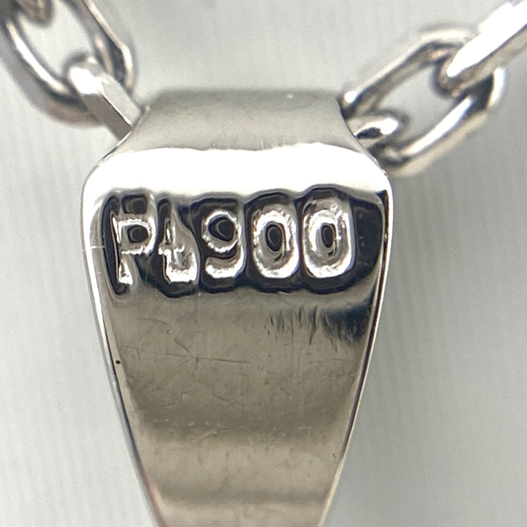 ダイヤモンド デザインネックレス プラチナ ペンダント ネックレス Pt900 Pt850 ダイヤモンド レディース 【中古】nbjwl