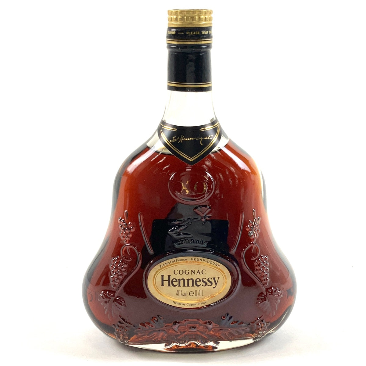 大人気新作 バイセル公式】ヘネシー Hennessy クリアボトル 金キャップ XO ウイスキー