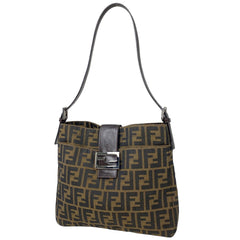 フェンディ ズッカ柄 ショルダーバッグ ハンドバッグ ショルダーバッグ キャンバス ブラウン 26727 レディース 【中古】brbag