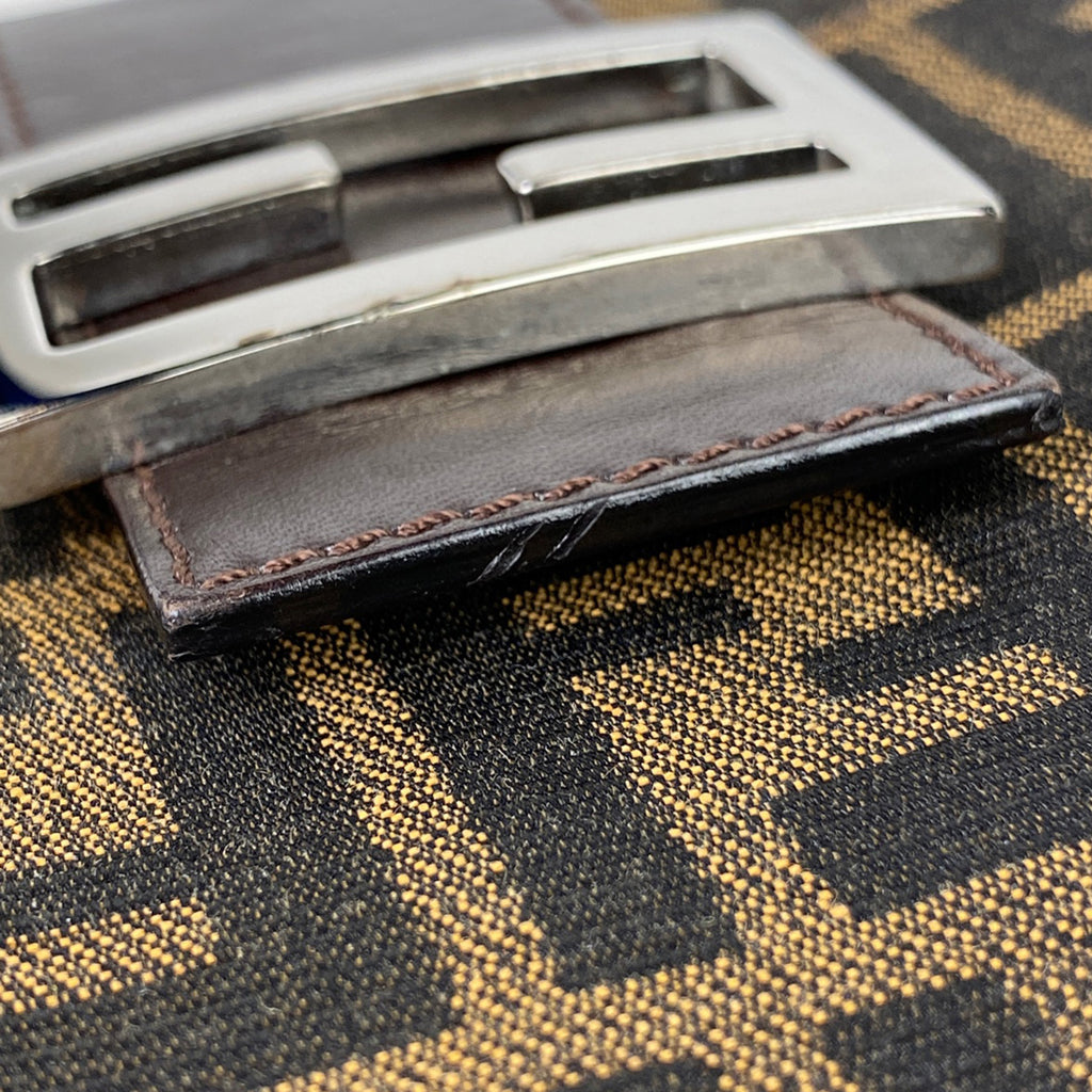 フェンディ ズッカ柄 ショルダーバッグ ハンドバッグ ショルダーバッグ キャンバス ブラウン 26727 レディース 【中古】brbag