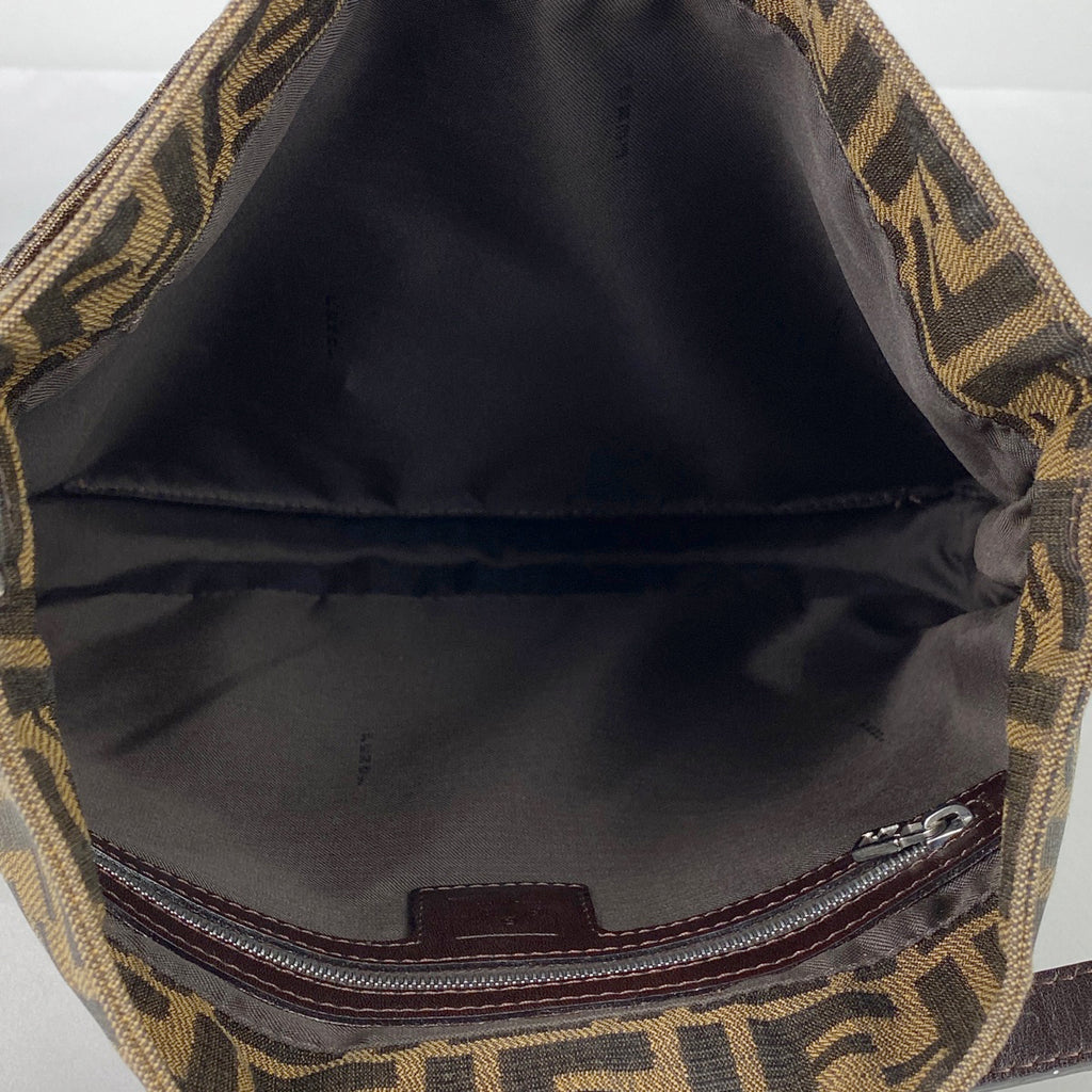 フェンディ ズッカ柄 ショルダーバッグ ハンドバッグ ショルダーバッグ キャンバス ブラウン 26727 レディース 【中古】brbag