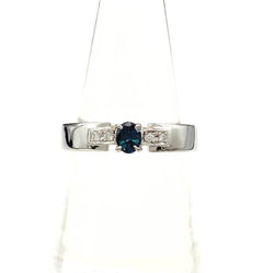 アレキサンドライト デザインリング プラチナ 指輪 メレダイヤ リング 14号 Pt900 アレキサンドライト ダイヤモンド レディース 【中古】nbjwl