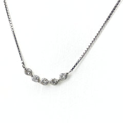 メレダイヤ デザインネックレス プラチナ ペンダント ネックレス Pt850 ダイヤモンド レディース 【中古】nbjwl