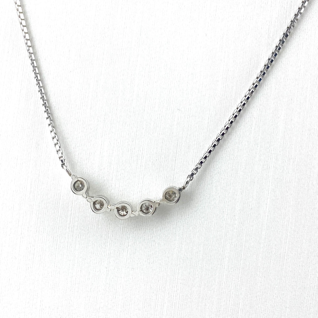 メレダイヤ デザインネックレス プラチナ ペンダント ネックレス Pt850 ダイヤモンド レディース 【中古】nbjwl