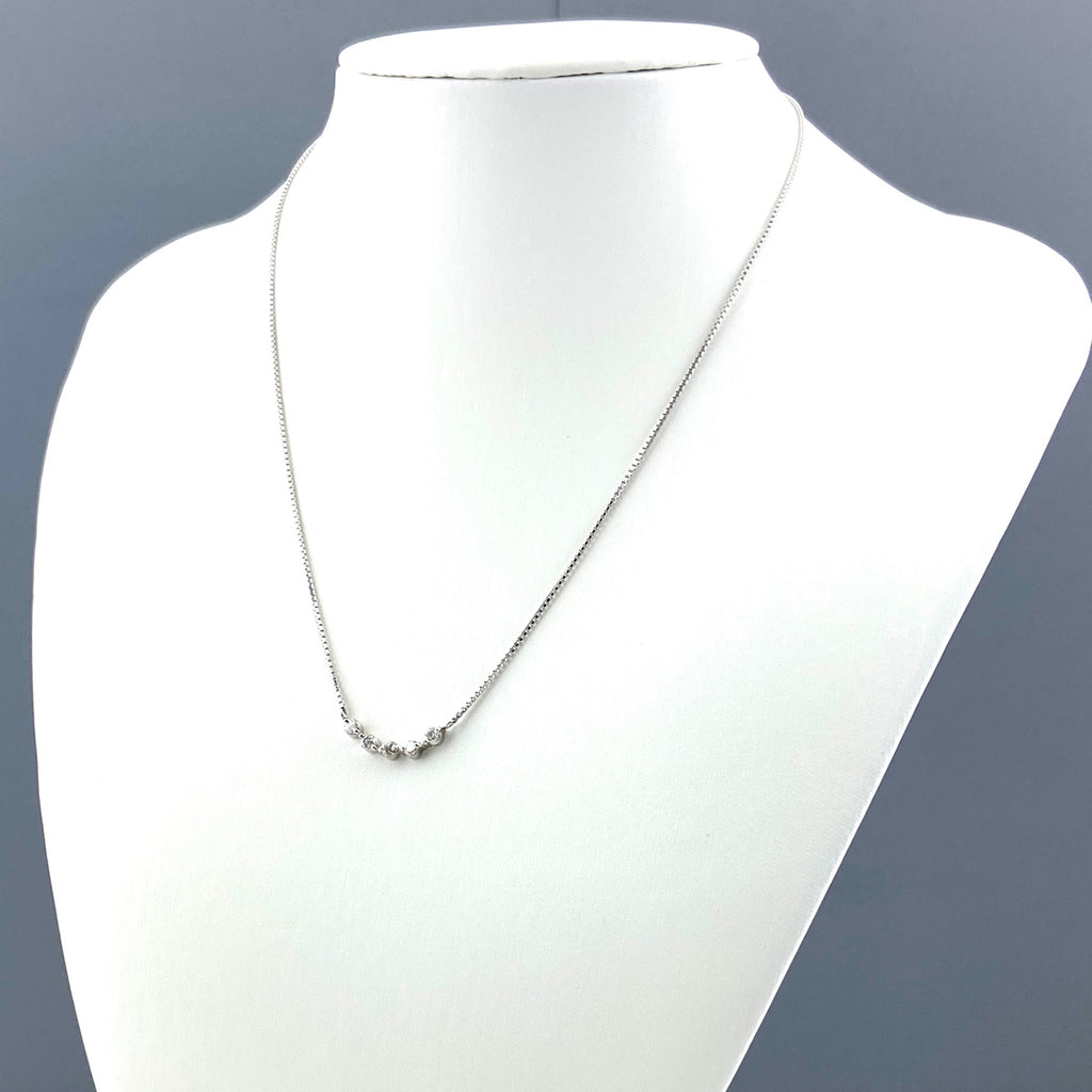 メレダイヤ デザインネックレス プラチナ ペンダント ネックレス Pt850 ダイヤモンド レディース 【中古】nbjwl