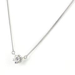ダイヤモンド デザインネックレス プラチナ ペンダント ネックレス Pt850 ダイヤモンド レディース 【中古】nbjwl
