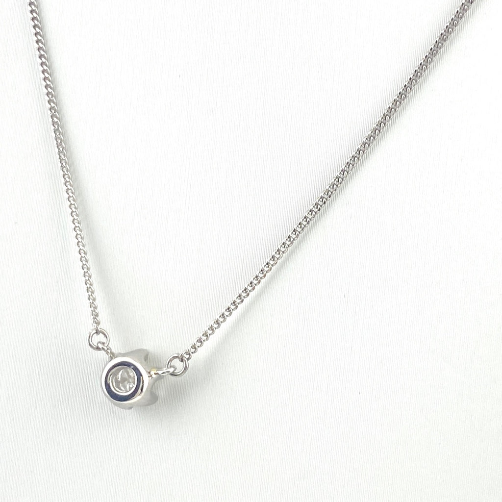 ダイヤモンド デザインネックレス プラチナ ペンダント ネックレス Pt850 ダイヤモンド レディース 【中古】nbjwl