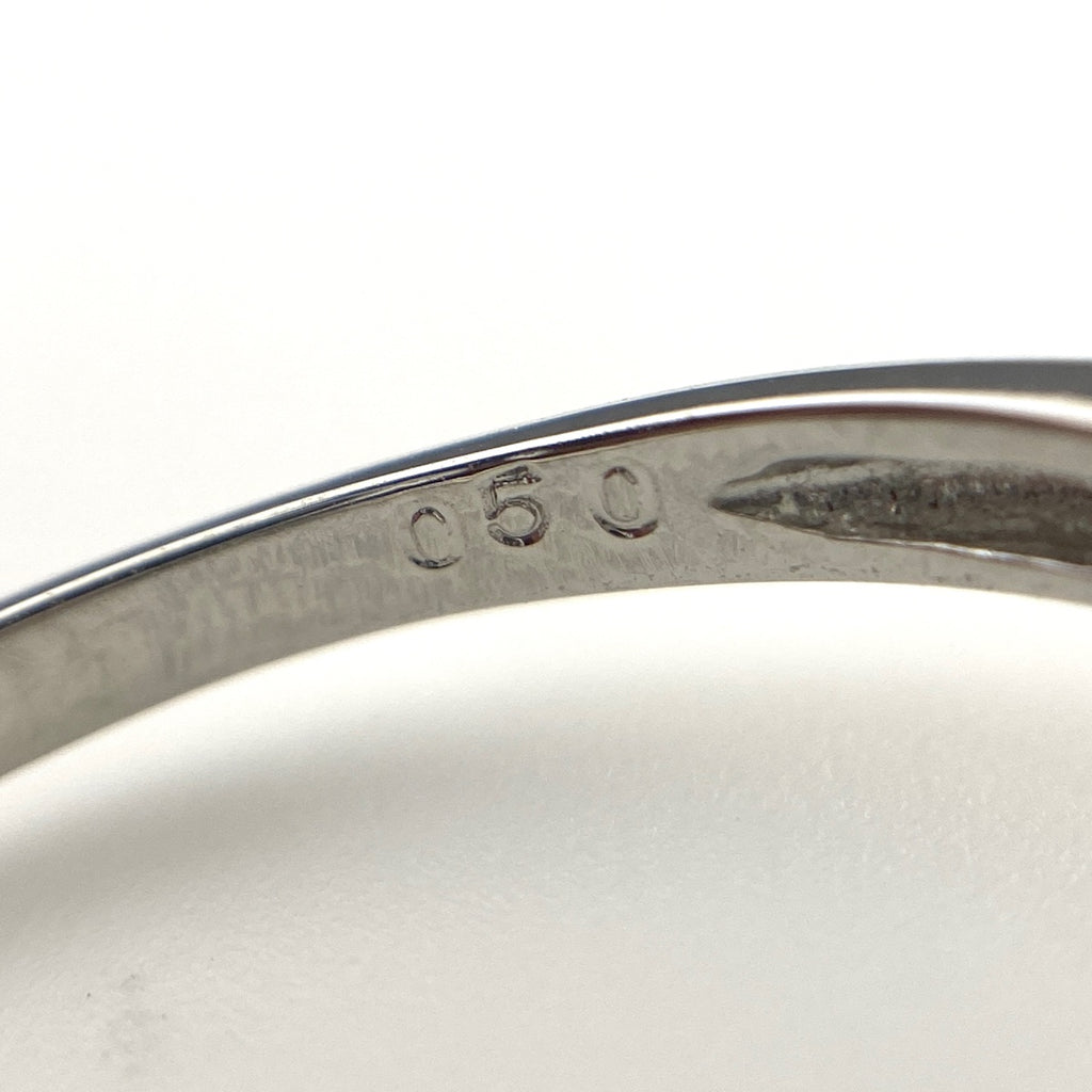 メレダイヤ デザインリング プラチナ 指輪 リング 14号 Pt900 ダイヤモンド レディース 【中古】nbjwl