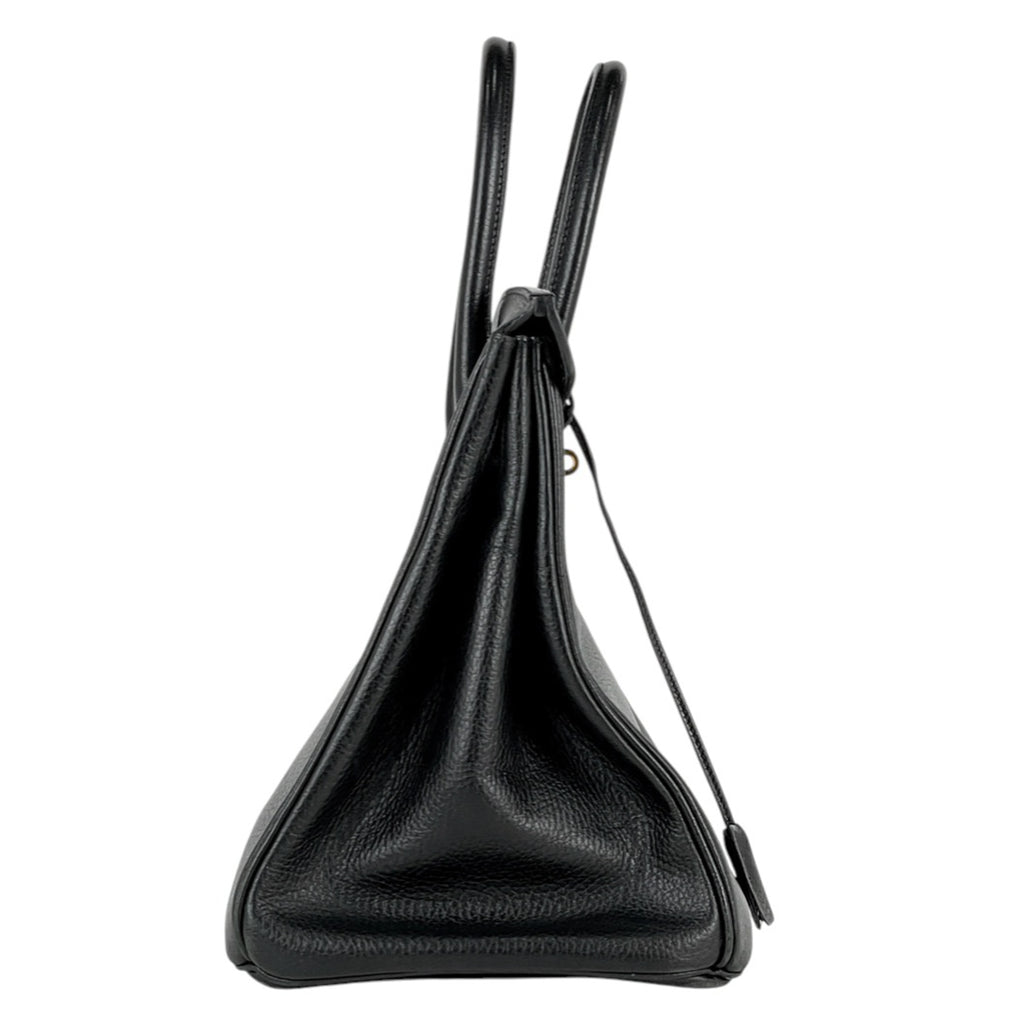 エルメス バーキン 35 手提げ ハンドバッグ アルデンヌ ブラック □C レディース 【中古】brbag