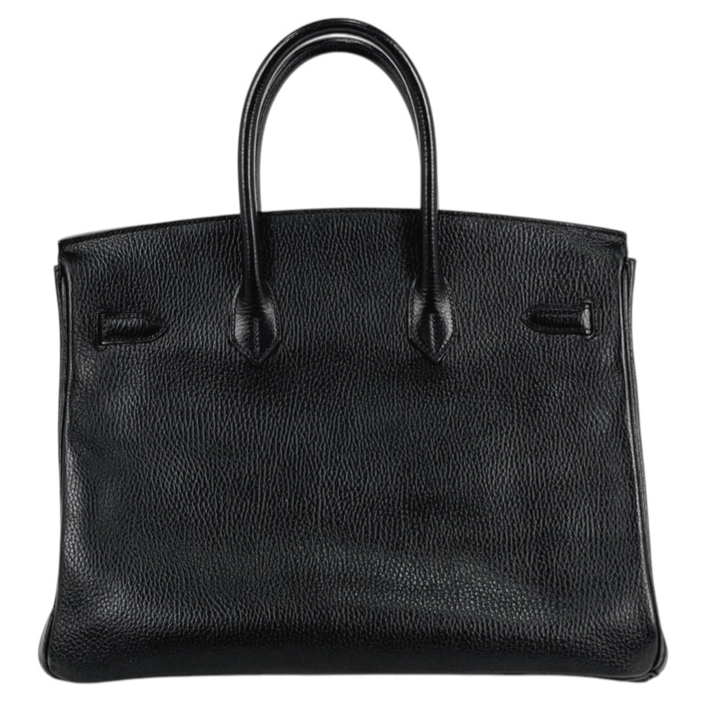 エルメス バーキン 35 手提げ ハンドバッグ アルデンヌ ブラック □C レディース 【中古】brbag